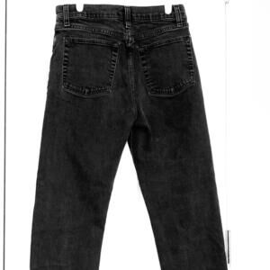 Gap black denim straight leg jeans